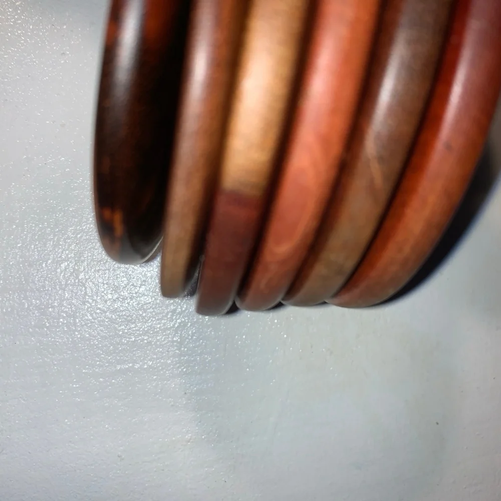 Unbranded Brown Wooden Costa Rica Coasters Set One Size - Picture 4 of 5